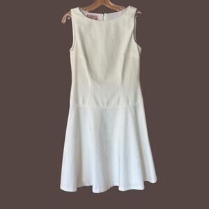 Phoebe Couture Ivory Drop Waist Dress Size 6 Flapper Inspired Gatsby